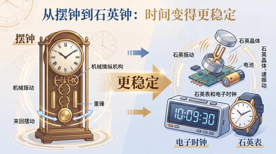 从摆钟到石英钟