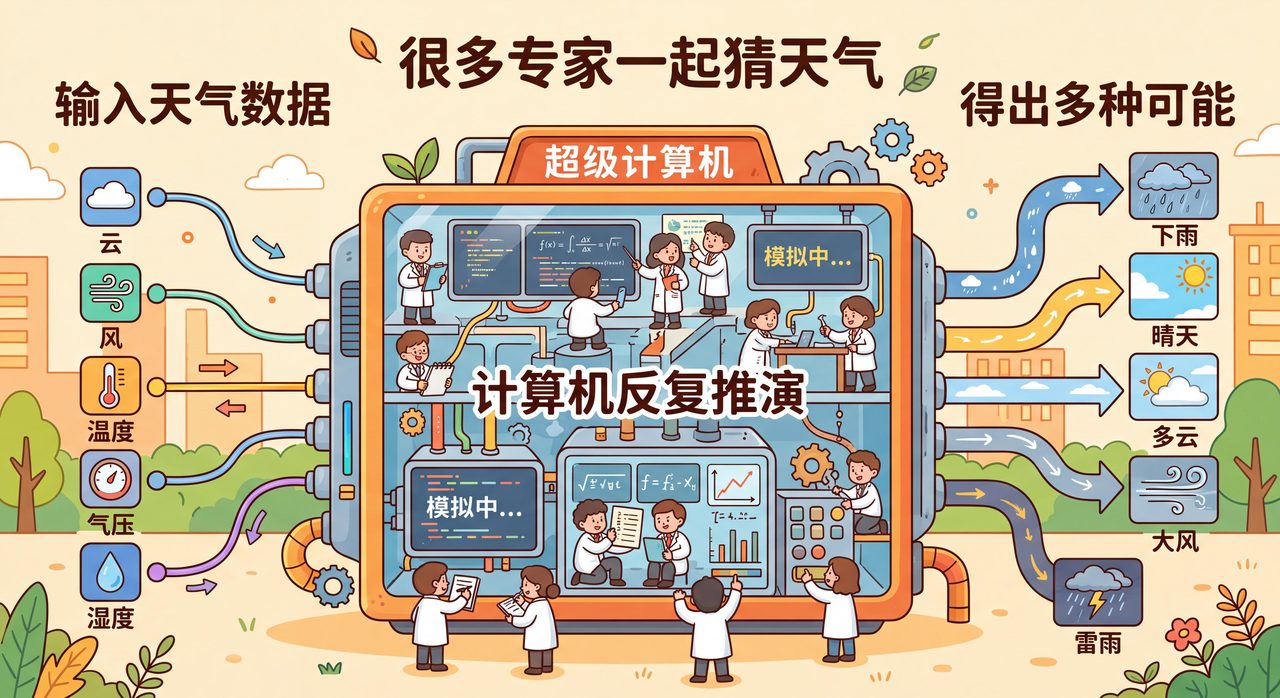 预测模型工作流程示意图