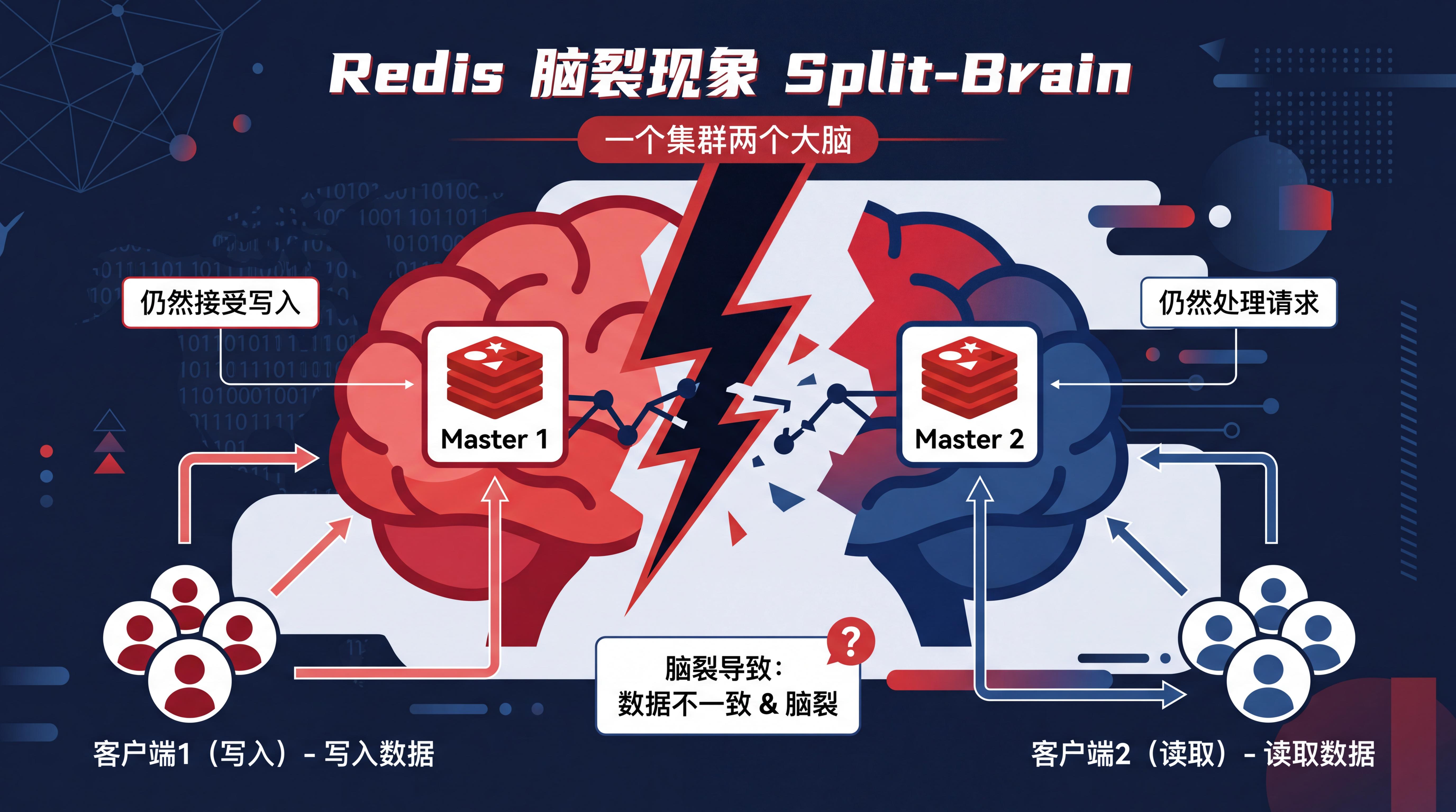 Redis 也会"精神分裂"?前端全栈开发者必懂的脑裂现象与解决方案