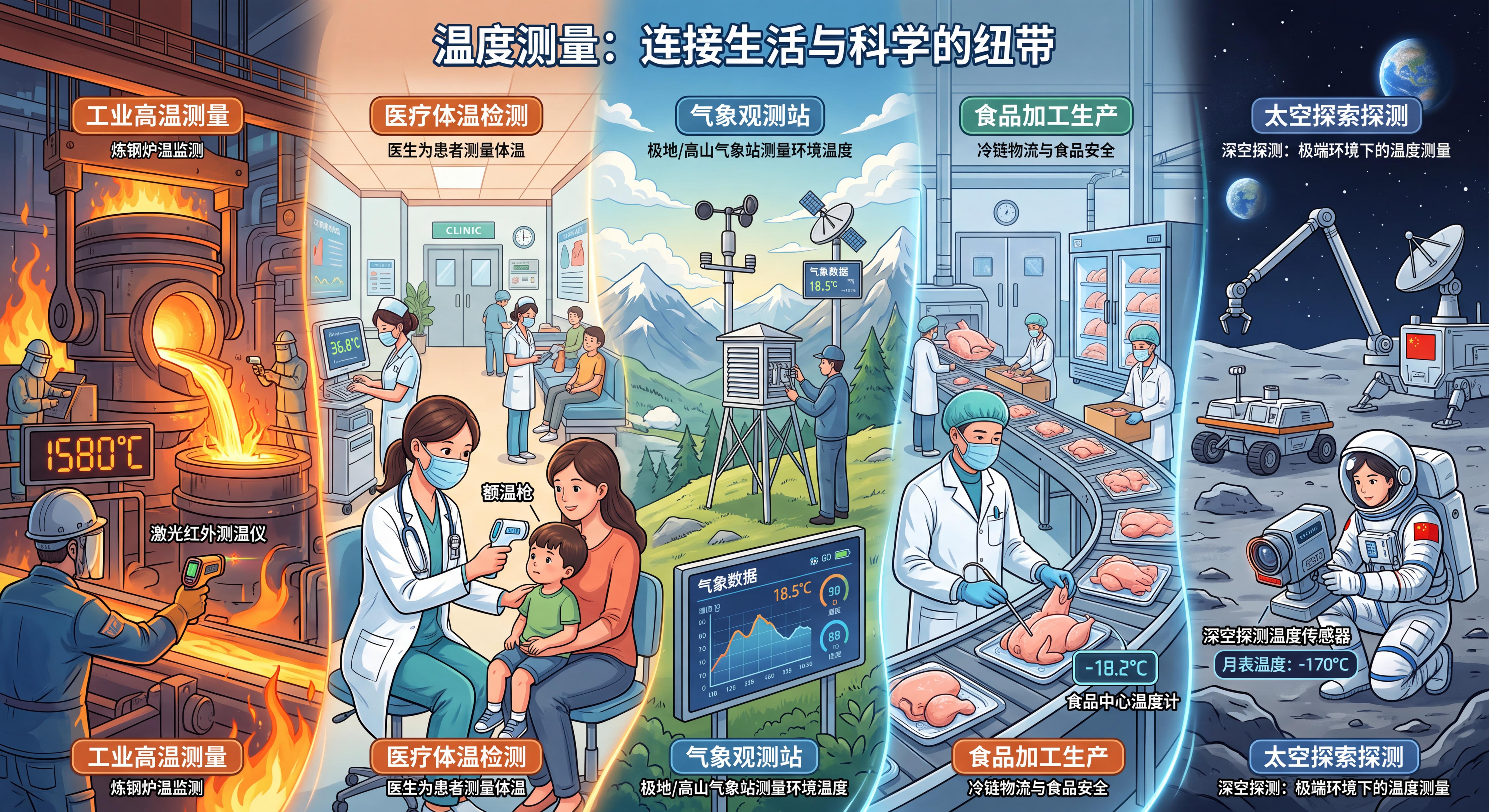 温度测量在人类生活与科学中的广泛应用