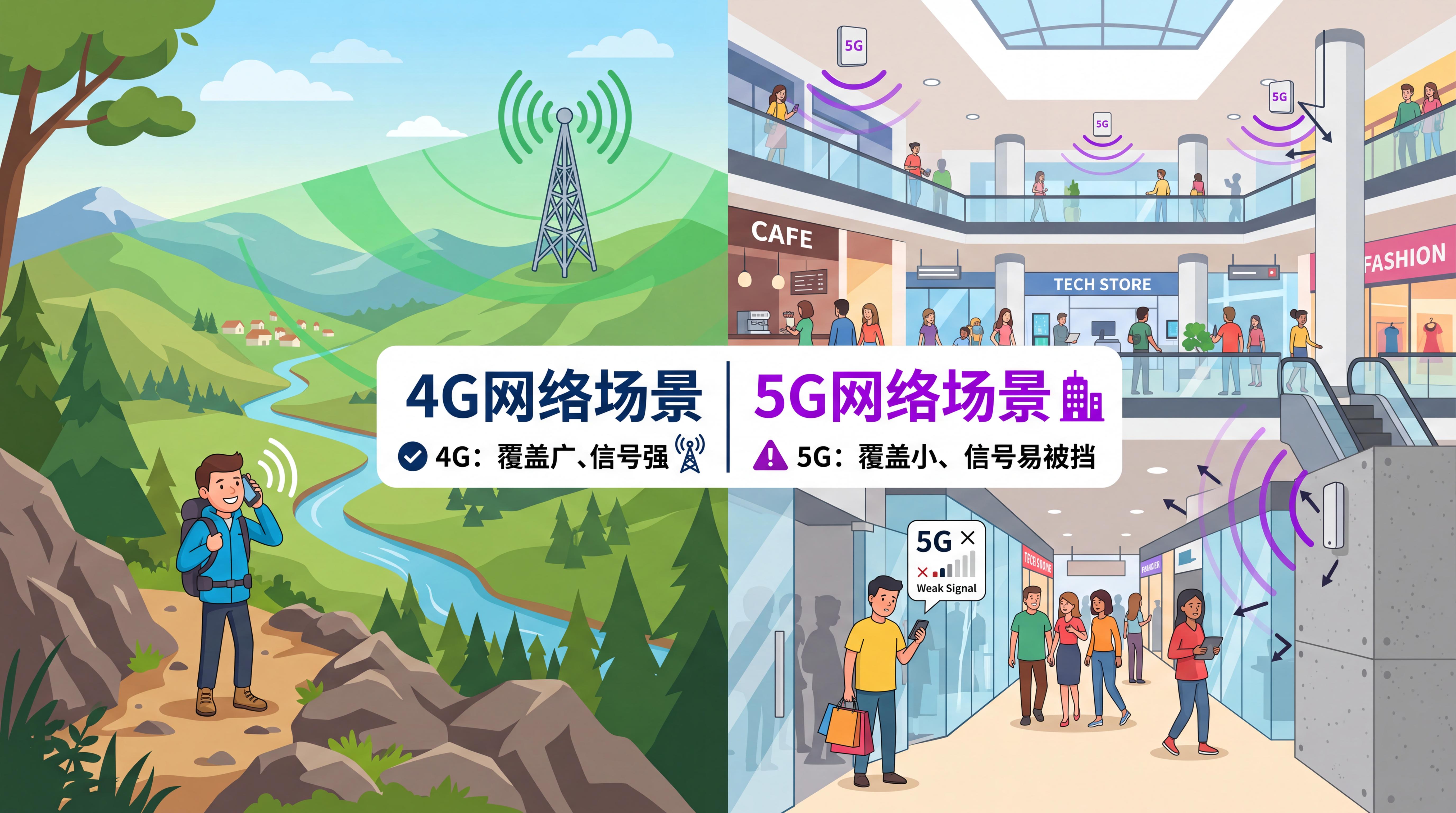 4G和5G的覆盖差异