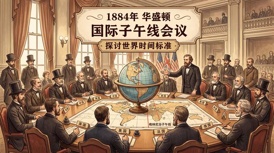 1884年国际子午线会议想象图