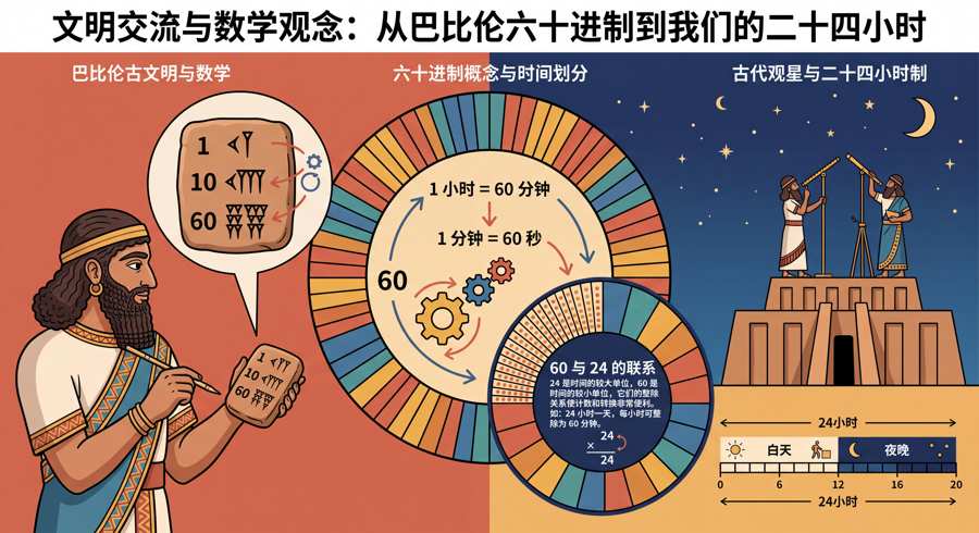 巴比伦60进制与24小时关系插图