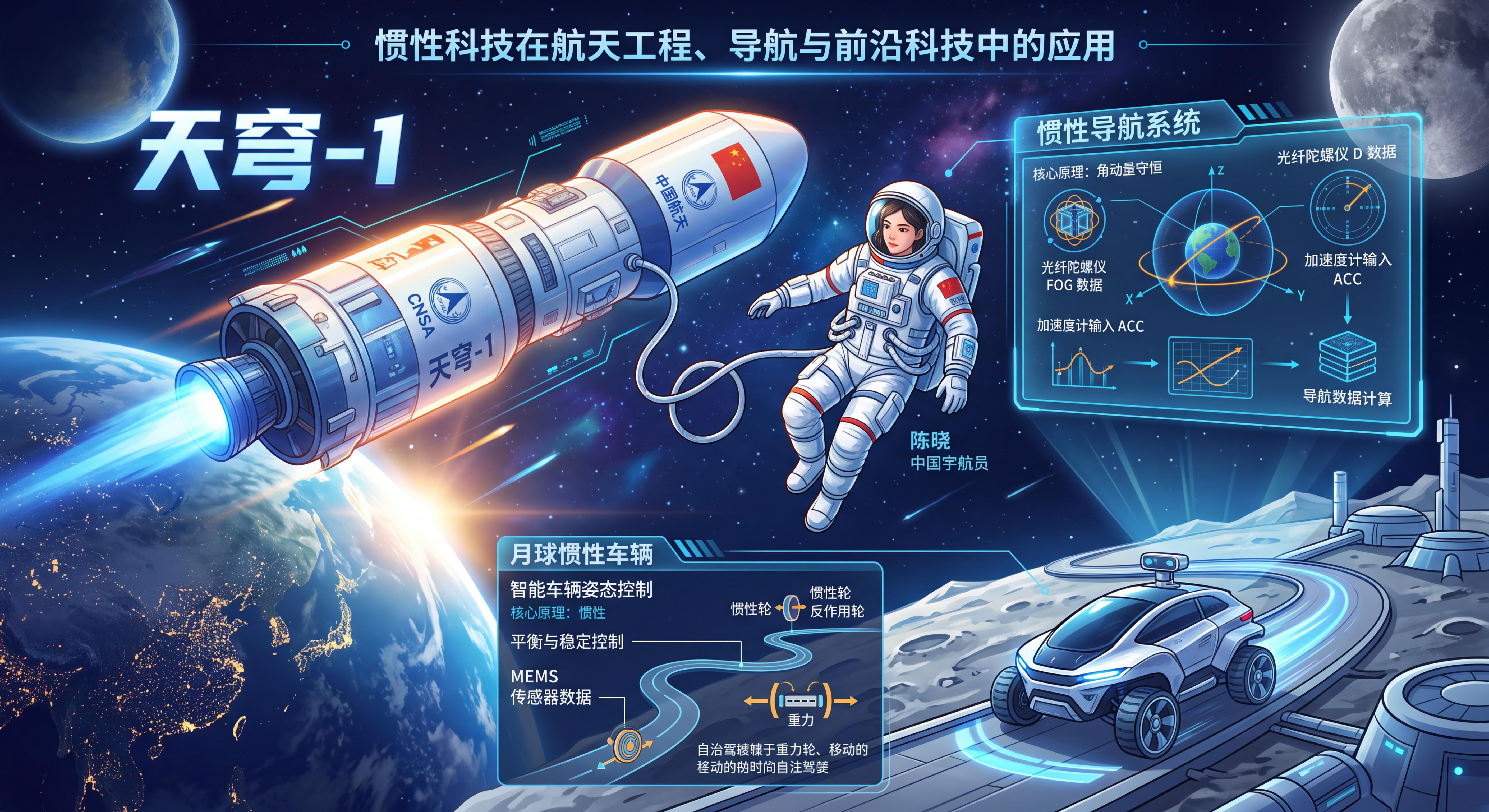 惯性在航天、导航与前沿科技中的应用