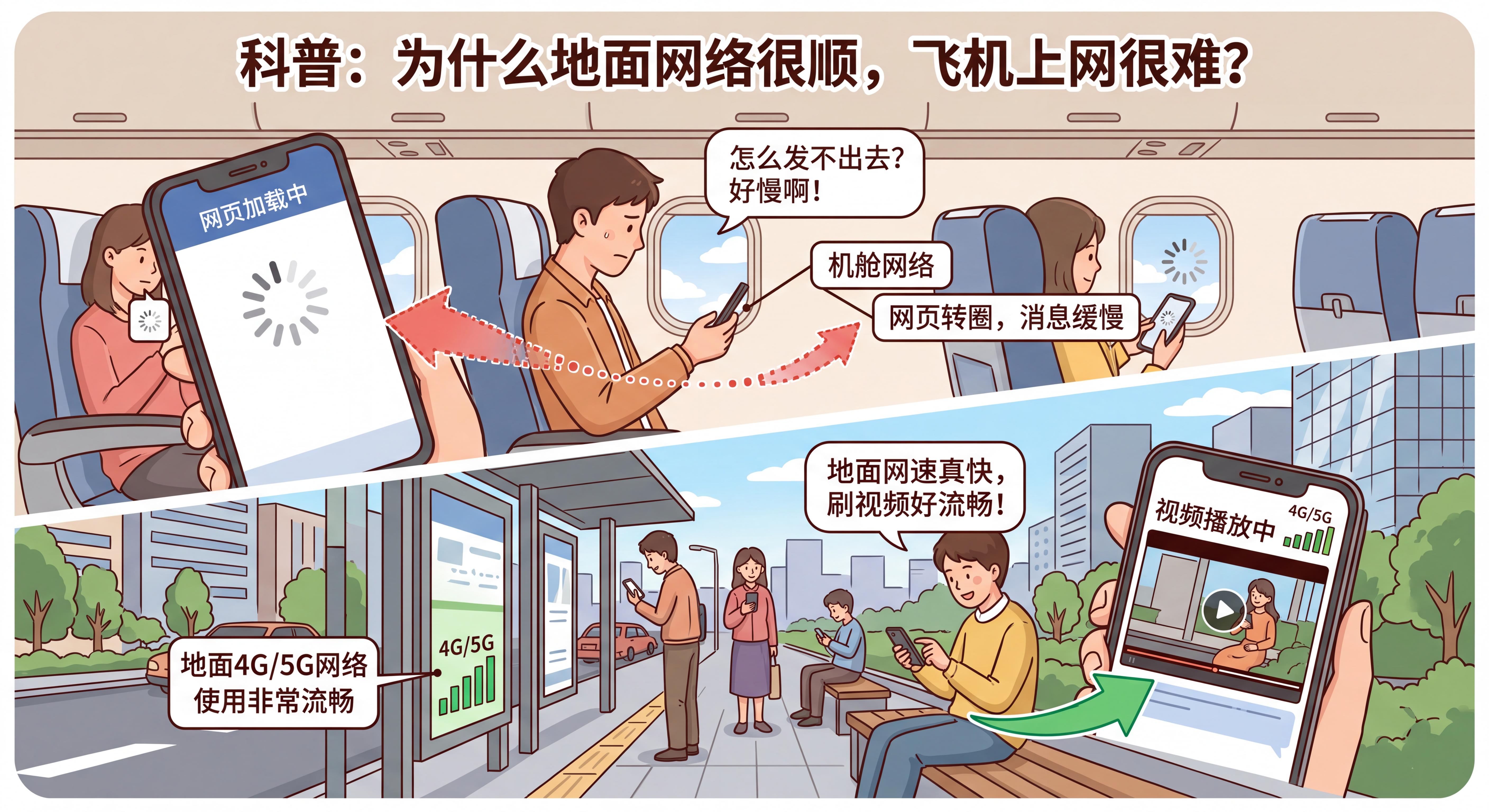 为什么飞机上网这么难？