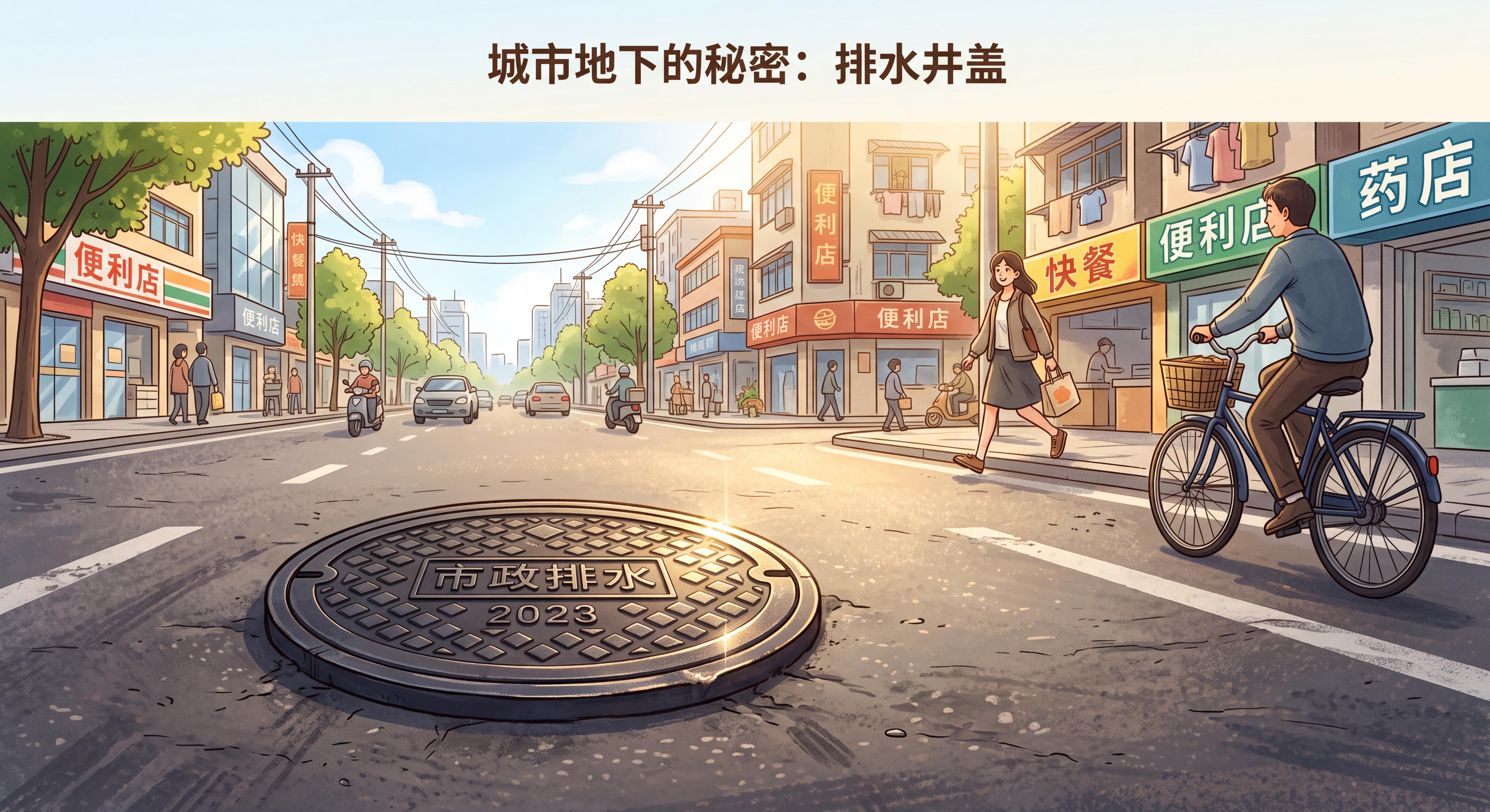 为什么井盖是圆的？